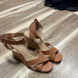 a new day Tan Wedge Sandals